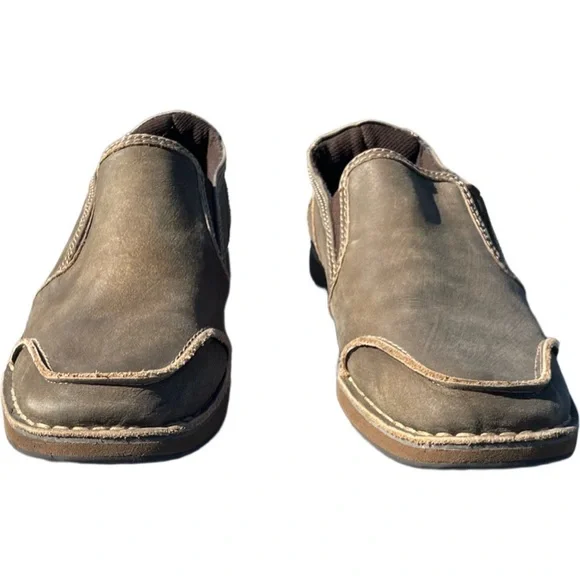 Bed Stu Distressed Butter Soft Leather Coaster Driving Loafers Moc-toe Size 9.5 - Picture 4 of 7